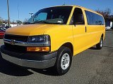 2014 Wheatland Yellow Chevrolet Express 3500 Passenger Extended LT #98789063