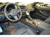 2015 BMW 6 Series 640i Coupe Black Interior