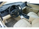 2015 Toyota Camry Hybrid XLE Almond Interior