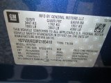 2015 GMC Sierra 1500 SLE Double Cab 4x4 Info Tag