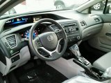 2015 Honda Civic HF Sedan Gray Interior