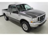 2002 Dark Shadow Grey Metallic Ford F250 Super Duty XLT SuperCab 4x4 #98930119