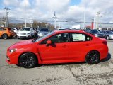 Lightning Red Subaru WRX in 2015