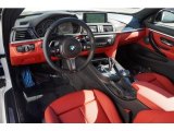 2015 BMW 4 Series 435i Coupe Coral Red/Black Highlight Interior