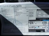 2015 Audi A6 2.0T Premium quattro Sedan Window Sticker