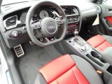 2015 Audi S4 Premium Plus 3.0 TFSI quattro Black/Magma Red Interior