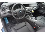 2015 BMW 7 Series 740Li Sedan Black Interior