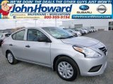 2015 Brilliant Silver Nissan Versa 1.6 S Plus Sedan #99173331