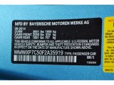 2015 Cooper Color Code for Electric Blue Metallic - Color Code: B86