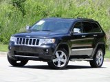 2011 Brilliant Black Crystal Pearl Jeep Grand Cherokee Overland 4x4 #99201260