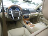 2014 Chrysler 300 C AWD Black/Light Frost Beige Interior