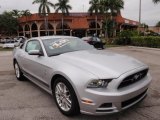 2014 Ingot Silver Ford Mustang V6 Premium Coupe #99288956