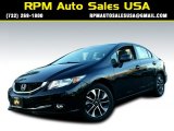 2013 Crystal Black Pearl Honda Civic EX-L Sedan #99327473