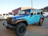 2015 Hydro Blue Pearl Jeep Wrangler Unlimited Willys Wheeler 4x4 #99327210