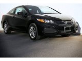 2015 Crystal Black Pearl Honda Civic LX Coupe #99375217