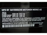 2015 6 Series Color Code for BMW Individual Ruby Black Metallic - Color Code: X03