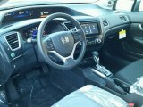 2015 Honda Civic SE Sedan Black Interior