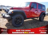 2015 Firecracker Red Jeep Wrangler Unlimited Willys Wheeler 4x4 #99395436