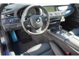 2015 BMW 7 Series 750i Sedan Black Interior