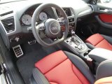 2015 Audi SQ5 Premium Plus 3.0 TFSI quattro Black/Magma Red Interior