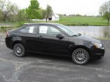 2009 Ebony Black Ford Focus SES Coupe #9942298