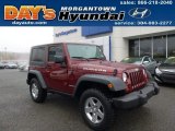 2007 Red Rock Crystal Pearl Jeep Wrangler Rubicon 4x4 #99670509