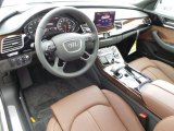 2015 Audi A8 L 3.0T quattro Nougat Brown Interior