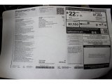 2014 Porsche Panamera  Window Sticker