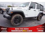 2015 Bright White Jeep Wrangler Unlimited Willys Wheeler 4x4 #99736459