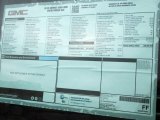 2015 GMC Sierra 3500HD SLE Crew Cab 4x4 Dual Rear Wheel Chassis Window Sticker