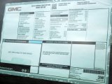 2015 GMC Savana Van 2500 Cargo Window Sticker