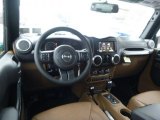 2015 Jeep Wrangler Unlimited Sahara 4x4 Black/Dark Saddle Interior