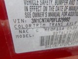 2015 Versa Color Code for Red Brick - Color Code: NAC