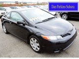 2008 Nighthawk Black Pearl Honda Civic LX Coupe #99923046