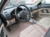 2008 Subaru Legacy 2.5i Limited Sedan Warm Ivory Interior