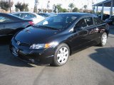 2007 Nighthawk Black Pearl Honda Civic LX Coupe #998261