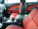 2015 Dodge Charger R/T Black/Ruby Red Interior