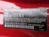 2015 4 Series Color Code for Melbourne Red Metallic - Color Code: A75