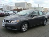 2015 Modern Steel Metallic Honda Civic LX Sedan #99988159