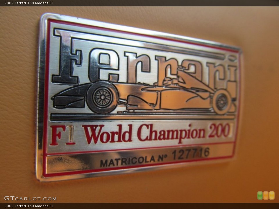 2002 Ferrari 360 Custom Badge and Logo Photo #103340741