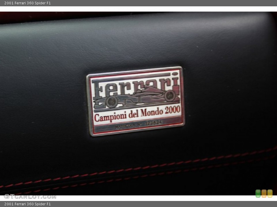 2001 Ferrari 360 Badges and Logos