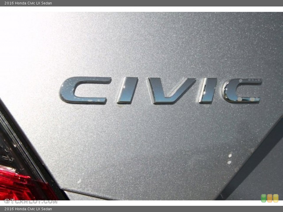 2016 Honda Civic Badges and Logos