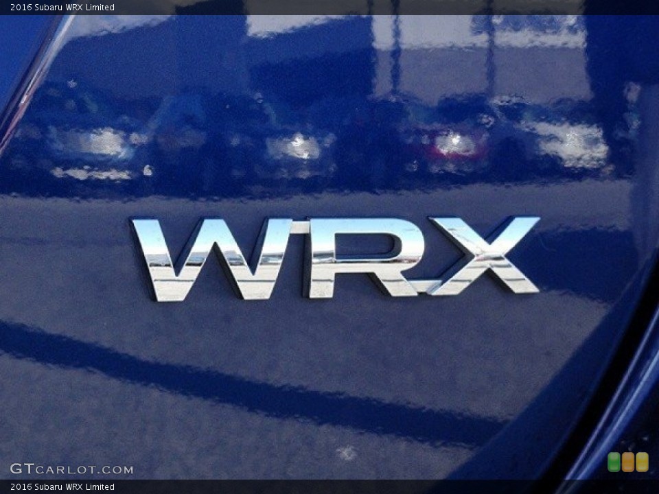 2016 Subaru WRX Badges and Logos