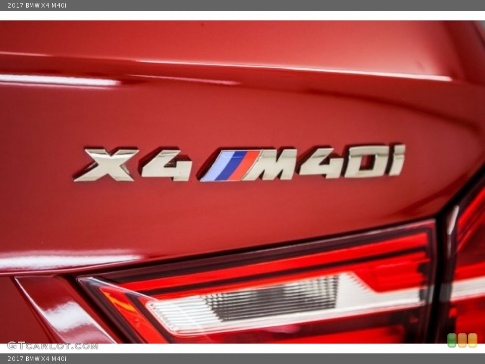 2017 BMW X4 Badges and Logos