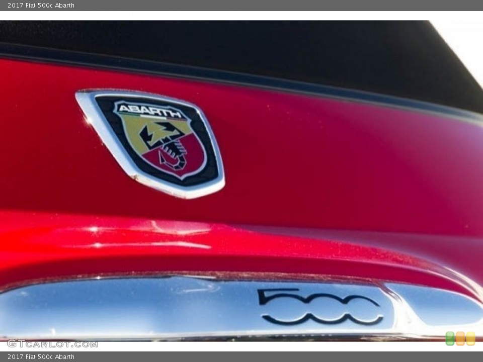 2017 Fiat 500c Badges and Logos