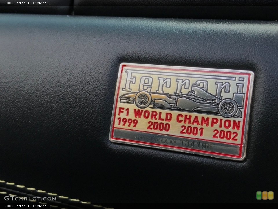 2003 Ferrari 360 Custom Badge and Logo Photo #133250378