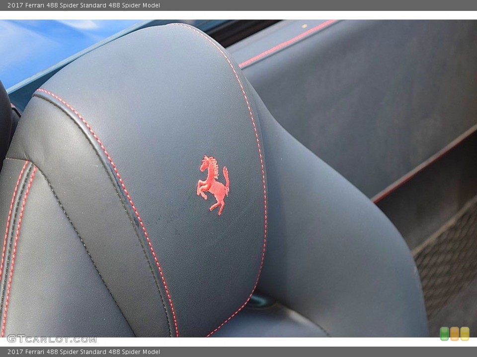 2017 Ferrari 488 Spider Badges and Logos