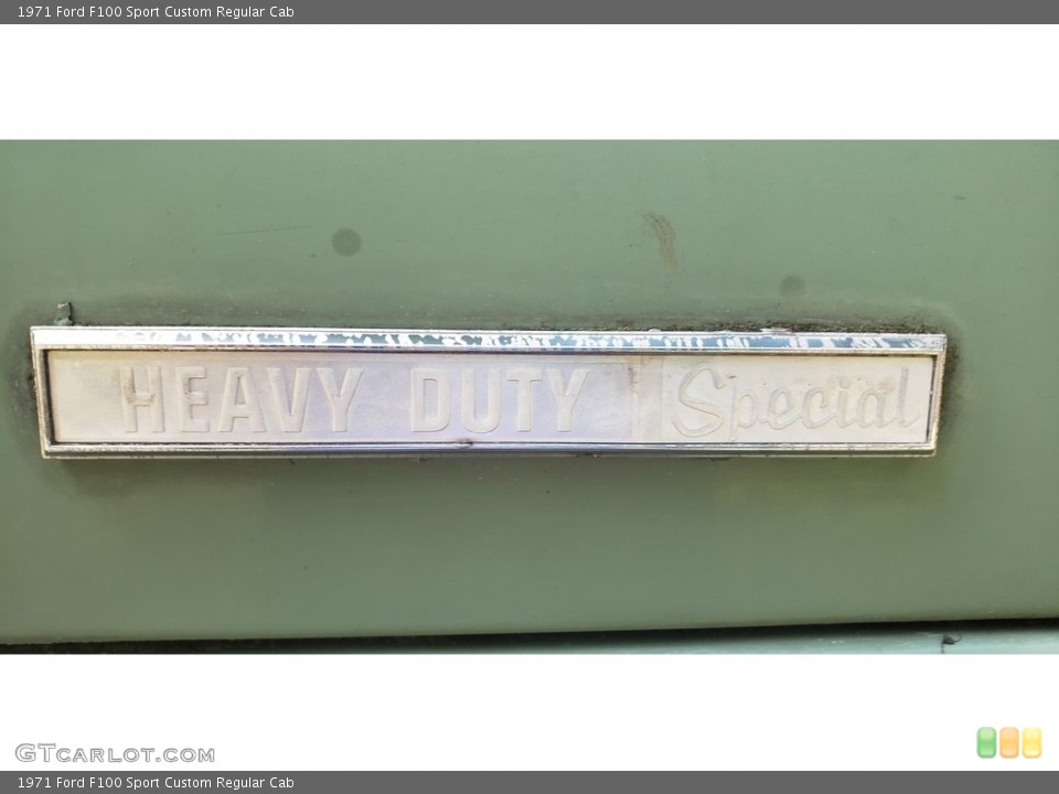 1971 Ford F100 Custom Badge and Logo Photo #138616638