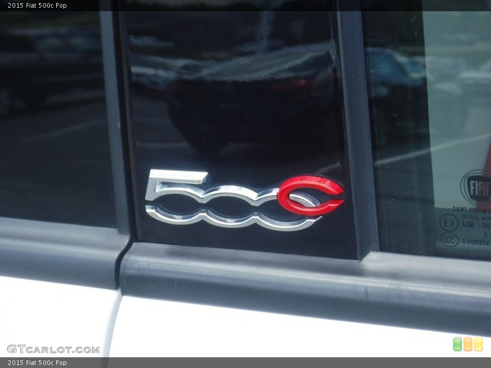 2015 Fiat 500c Badges and Logos