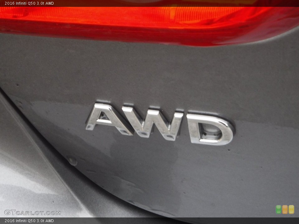 2016 Infiniti Q50 Badges and Logos